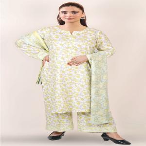 ETHNIC Khaadi 3 Piece Suit - Premium Pakistani Fabric